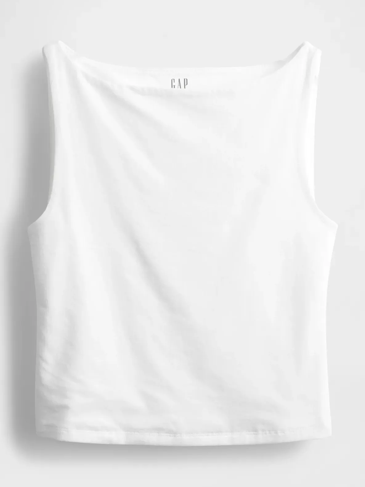 CloseKnit Jersey Boatneck Crop Tank Top