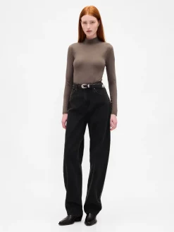 CloseKnit Jersey Mockneck T-Shirt