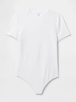 CloseKnit Jersey T-Shirt Thong Bodysuit