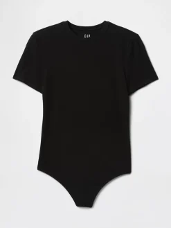 CloseKnit Jersey T-Shirt Thong Bodysuit
