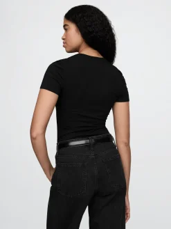 CloseKnit Jersey T-Shirt Thong Bodysuit