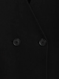 Collarless V-Neck Sweater Blazer