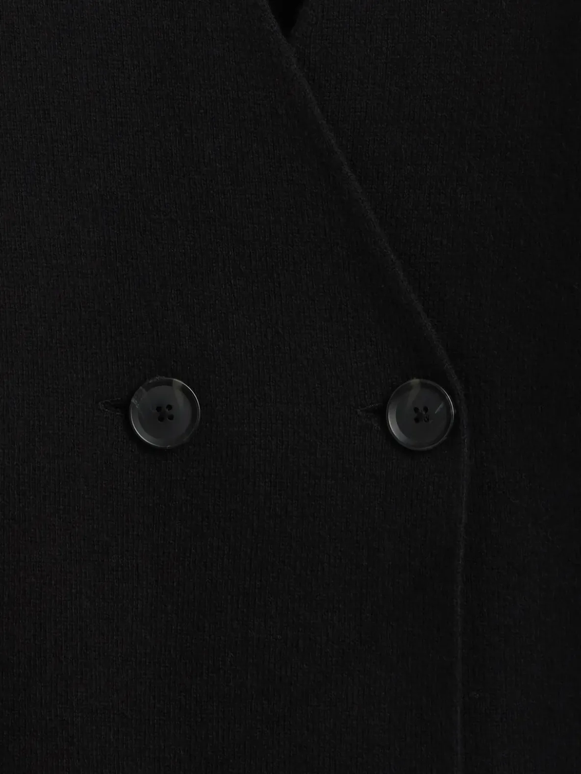 Collarless V-Neck Sweater Blazer