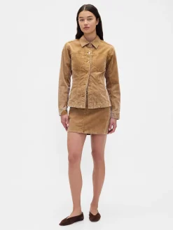 Corduroy Mini Skirt