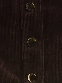 Corduroy Strapless Crop Vest