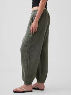 Cotton Gauze Easy Joggers