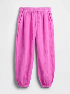 Cotton Gauze Easy Joggers