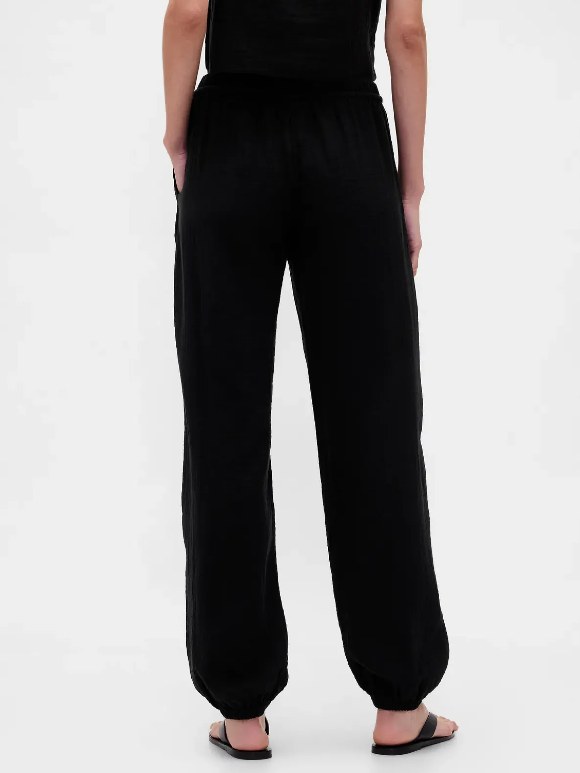 Cotton Gauze Easy Joggers
