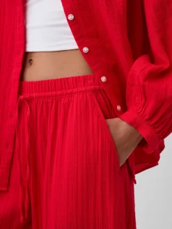 Cotton Gauze Easy Joggers