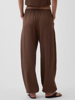 Cotton Gauze Easy Joggers