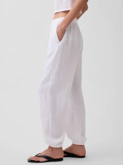 Cotton Gauze Easy Joggers