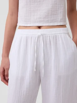 Cotton Gauze Easy Joggers