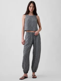 Cotton Gauze Easy Joggers