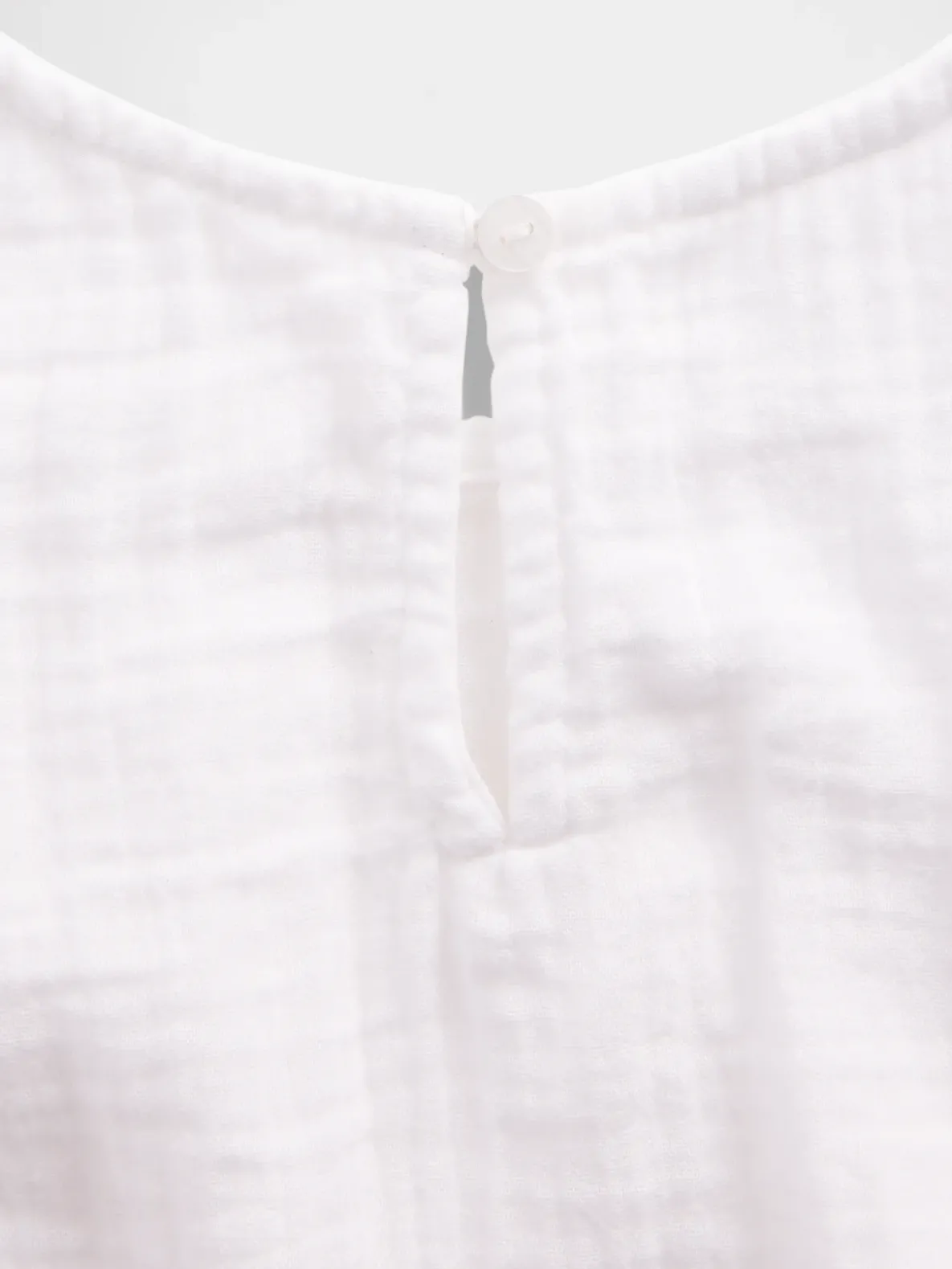 Cotton Gauze Racer Shell Tank Top