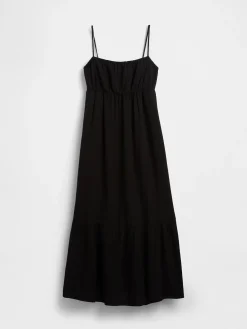 Cotton Gauze Tiered Empire Waist Dress