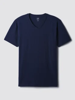 Cotton Jersey V-Neck T-Shirt
