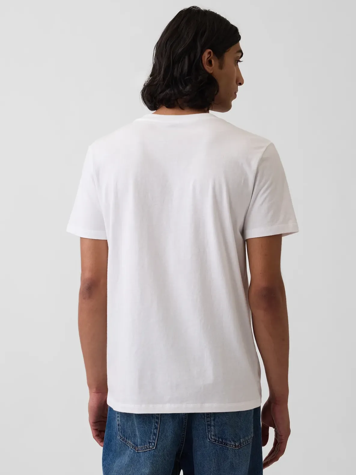 Cotton Jersey V-Neck T-Shirt