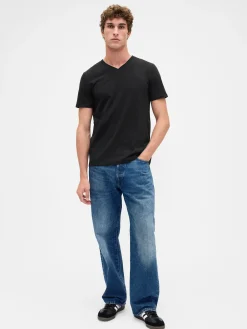 Cotton Jersey V-Neck T-Shirt