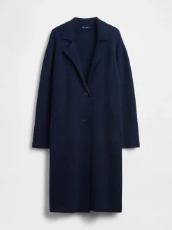 Cotton-Blend Cardigan Coat