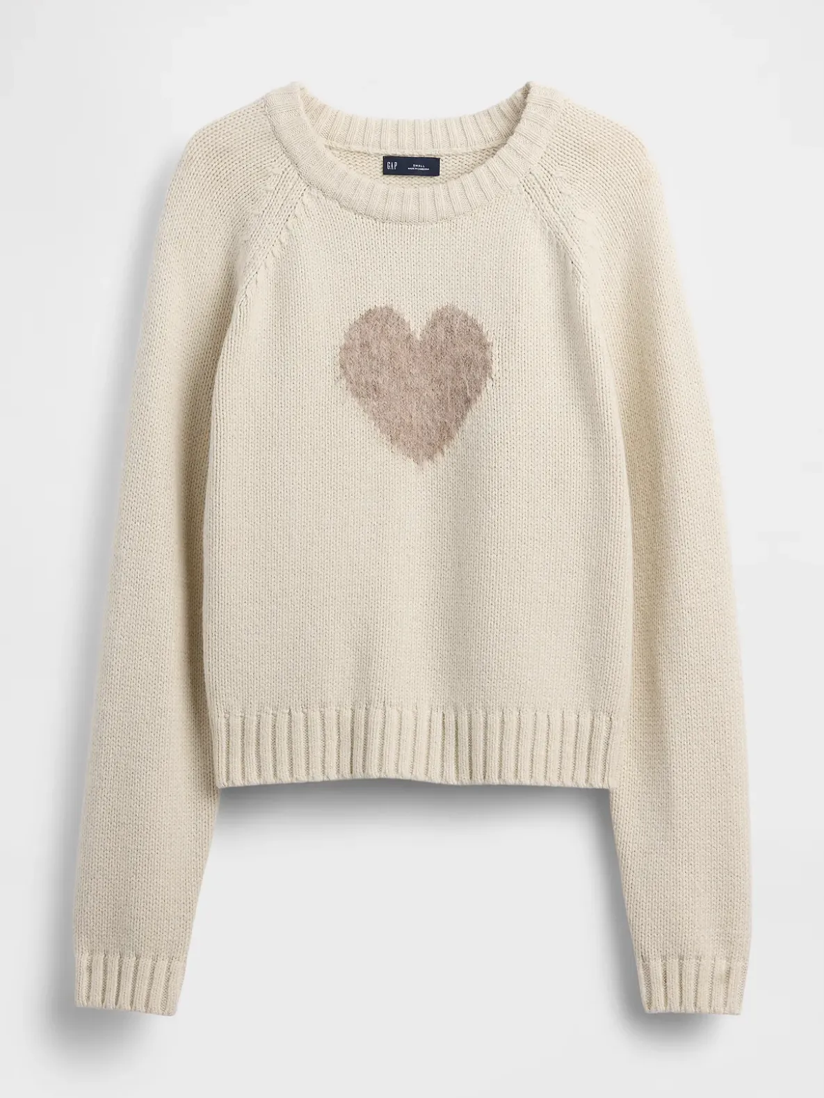 Cotton-Blend Raglan Crewneck Sweater