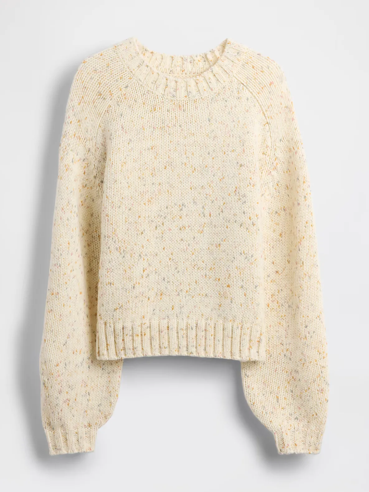 Cotton-Blend Relaxed Crewneck Sweater