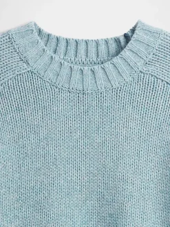 Cotton-Blend Relaxed Crewneck Sweater