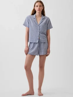 Crinkle Gauze Oversized PJ Shirt