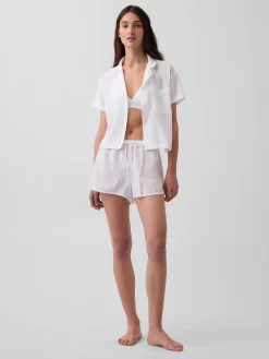Crinkle Gauze PJ Shorts