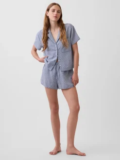 Crinkle Gauze PJ Shorts