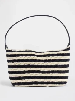 Crochet Stripe Mini Bag