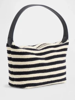 Crochet Stripe Mini Bag