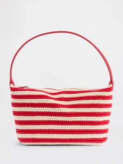Crochet Stripe Mini Bag