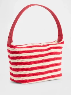 Crochet Stripe Mini Bag