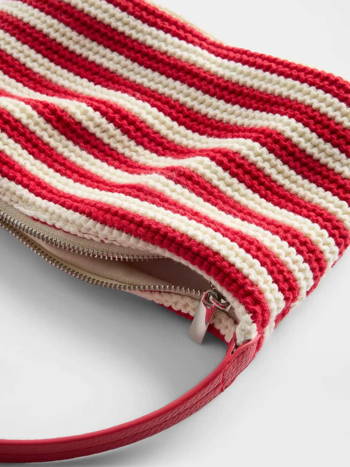 Crochet Stripe Mini Bag