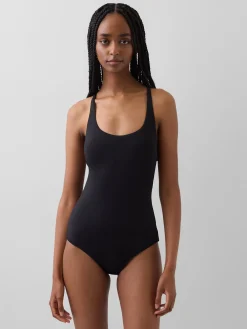 Cross-Back One-Piece Swimsuit