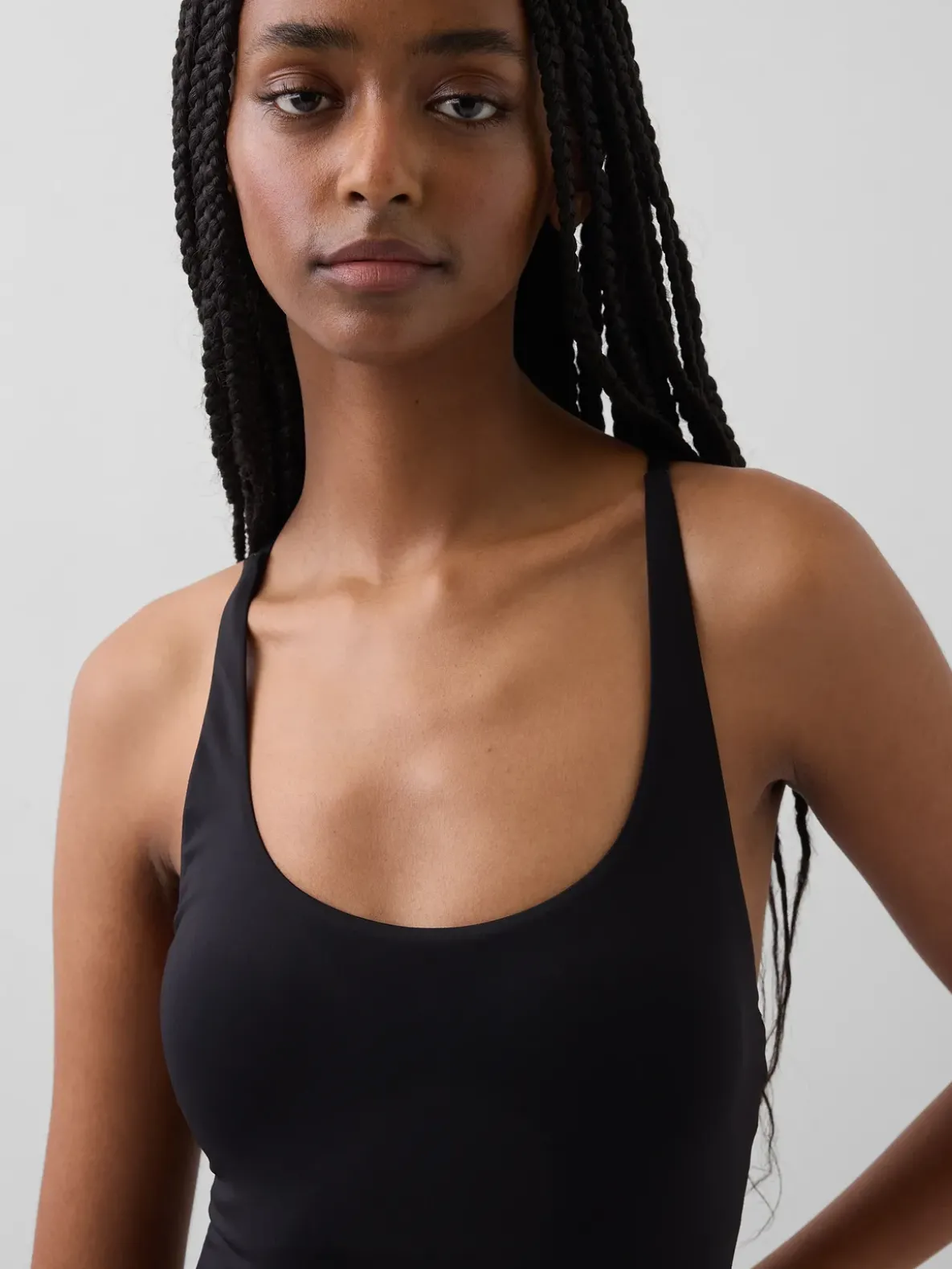 Cross-Back One-Piece Swimsuit