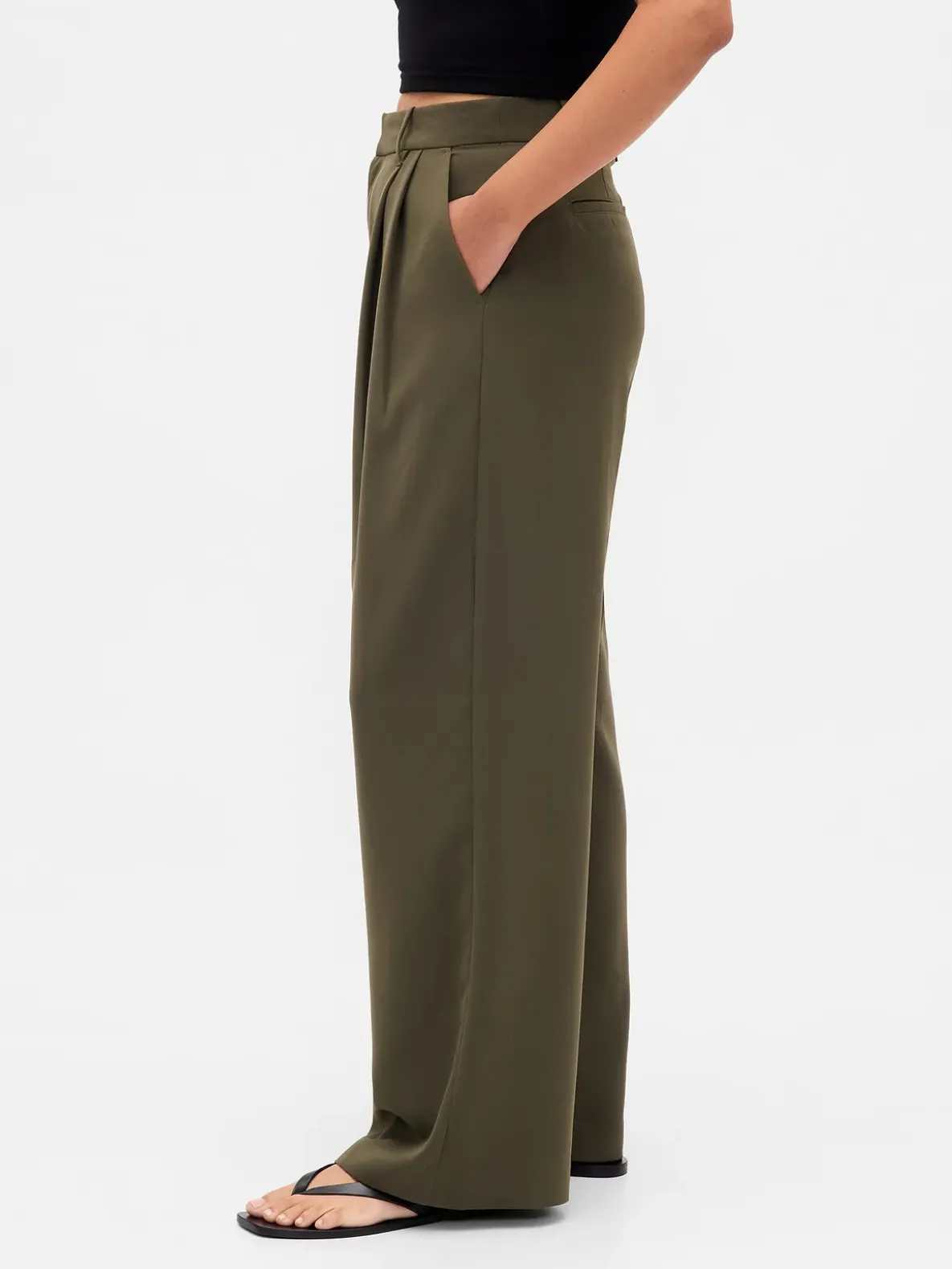 Curvy 365 High Rise Pleated Trousers