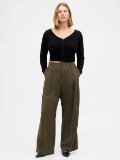 Curvy 365 High Rise Pleated Trousers