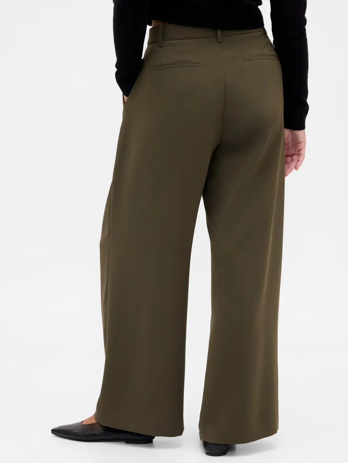 Curvy 365 High Rise Pleated Trousers