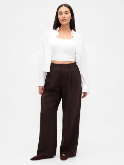 Curvy 365 High Rise Pleated Trousers