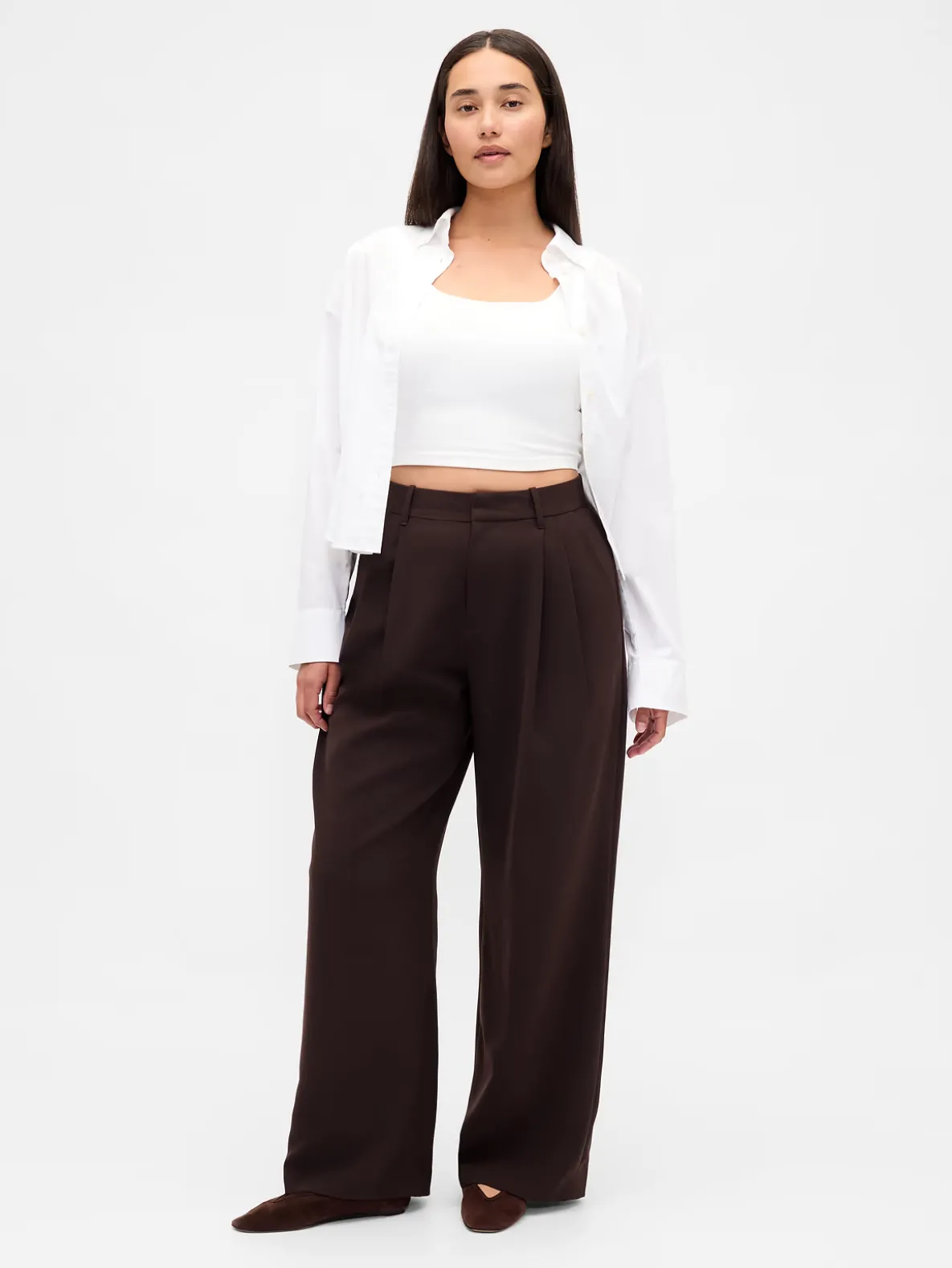 Curvy 365 High Rise Pleated Trousers