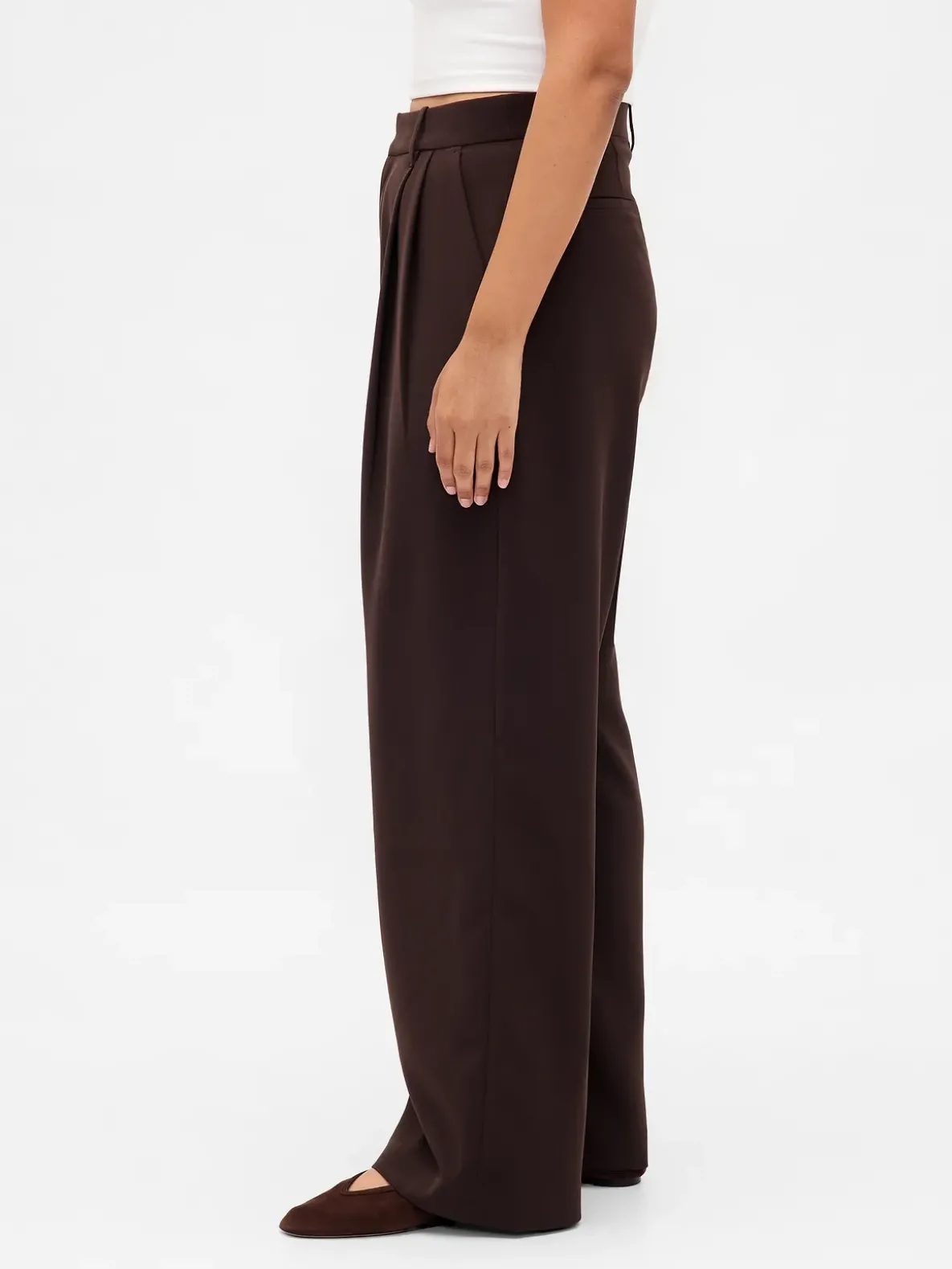 Curvy 365 High Rise Pleated Trousers