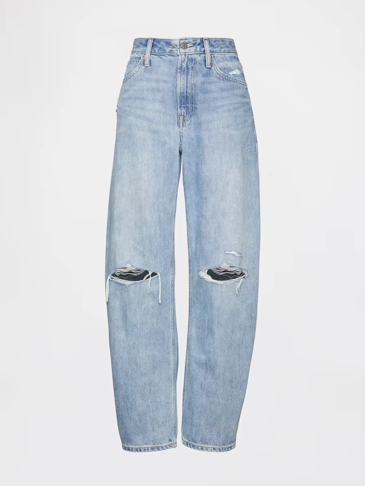 Curvy High Rise Barrel Jeans
