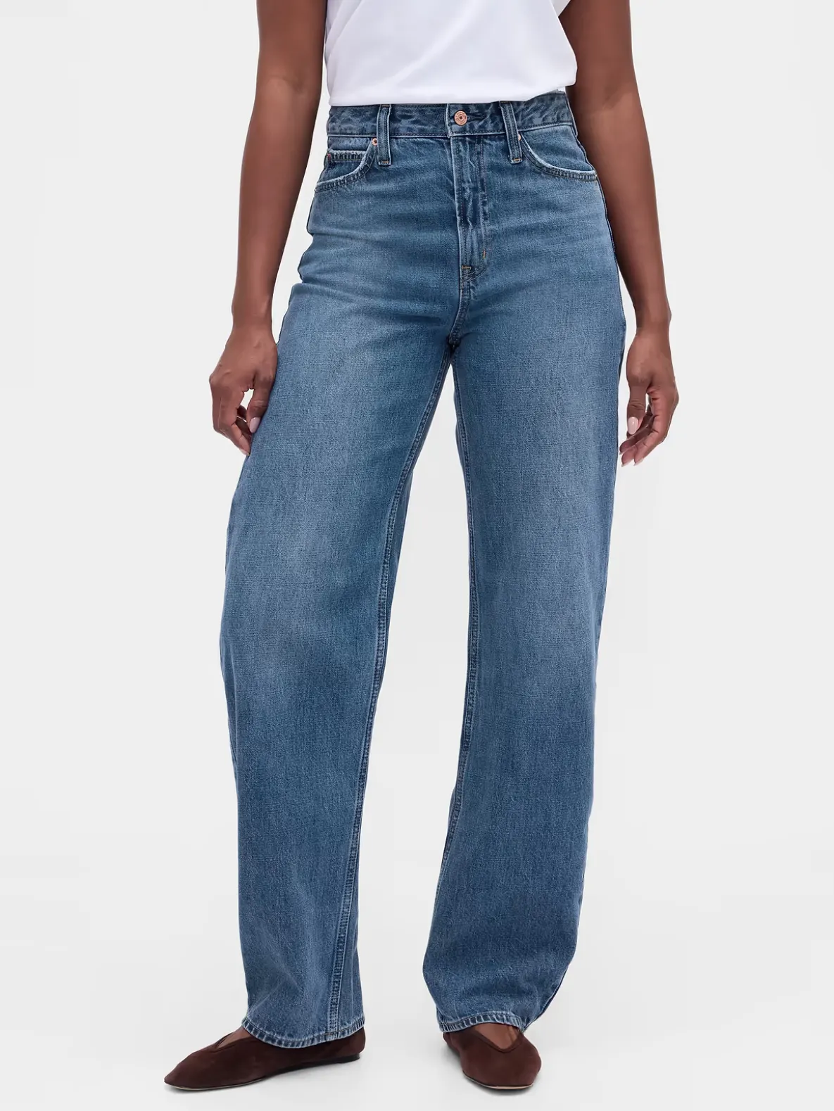 Curvy High Rise Barrel Jeans
