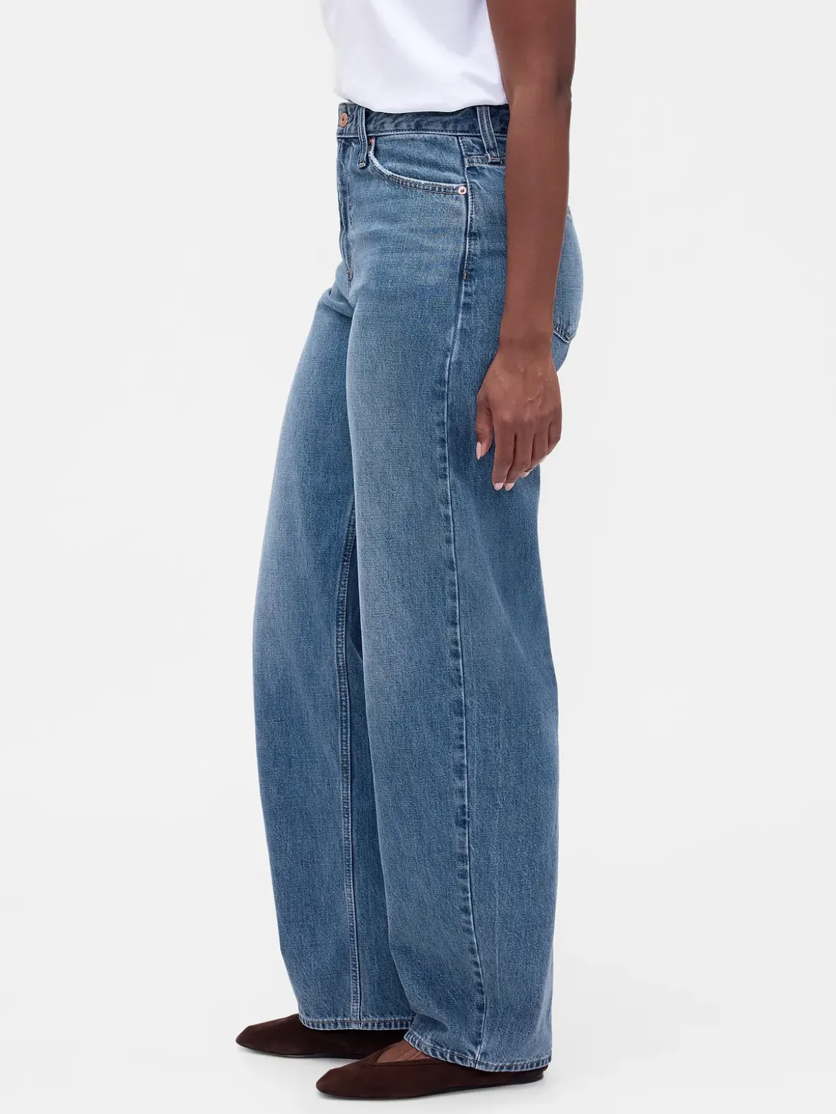 Curvy High Rise Barrel Jeans