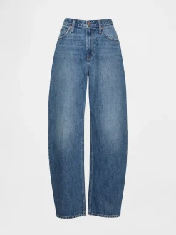 Curvy High Rise Barrel Jeans