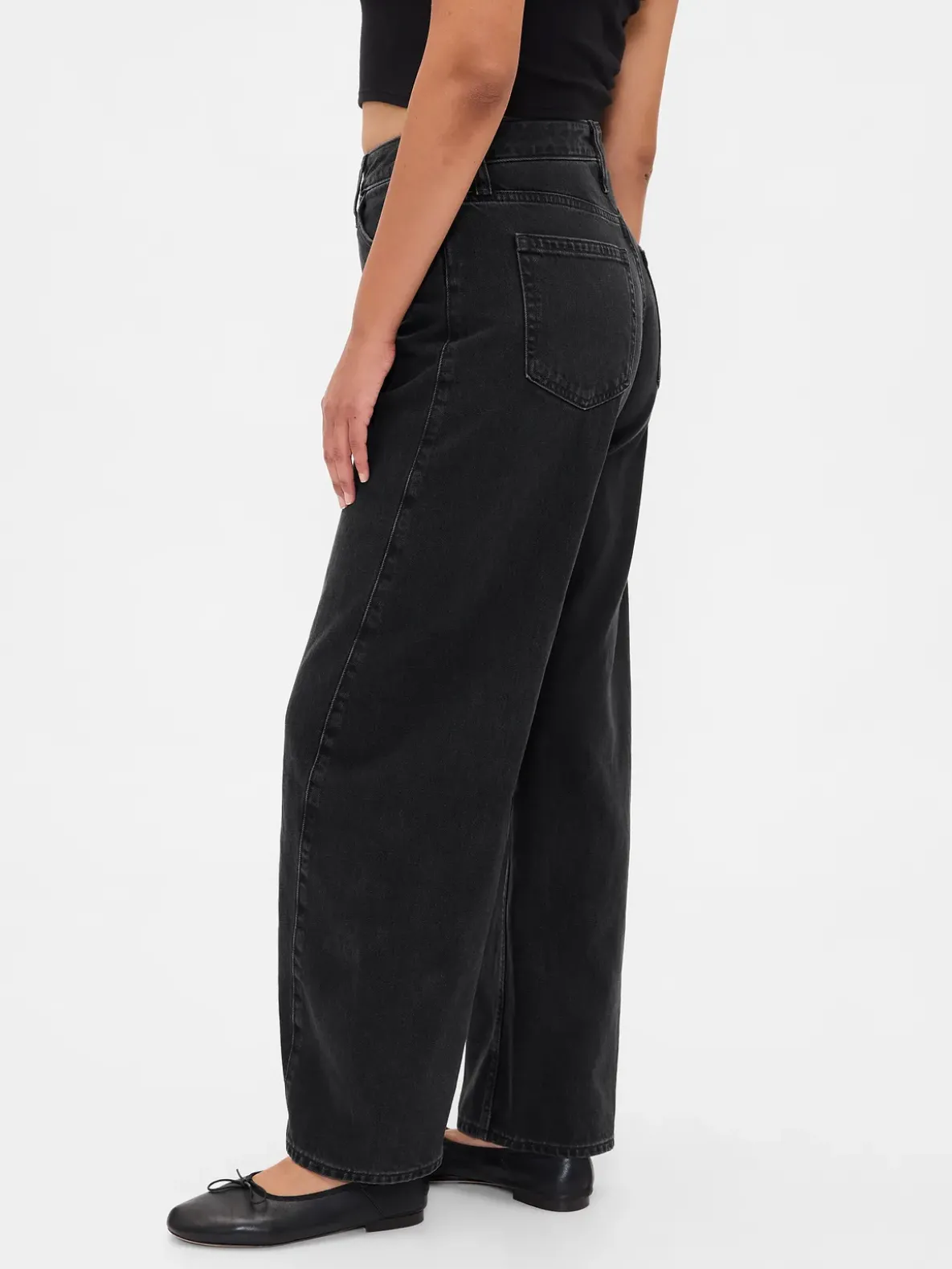 Curvy High Rise Barrel Jeans
