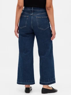 Curvy High Rise Stride Wide-Leg Ankle Jeans