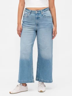 Curvy High Stride Wide-Leg Ankle Jeans
