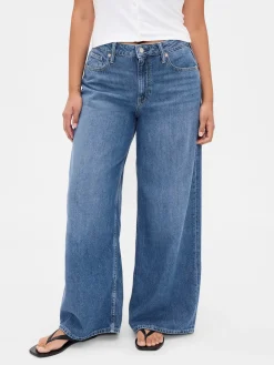 Curvy Mid Rise UltraSoft Baggy Jeans